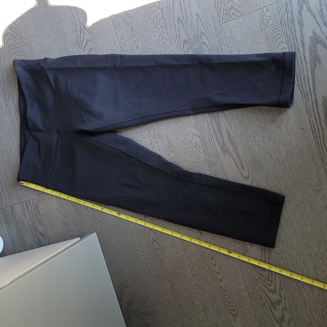 Black Lululemon 7/8 Original Black Leggings